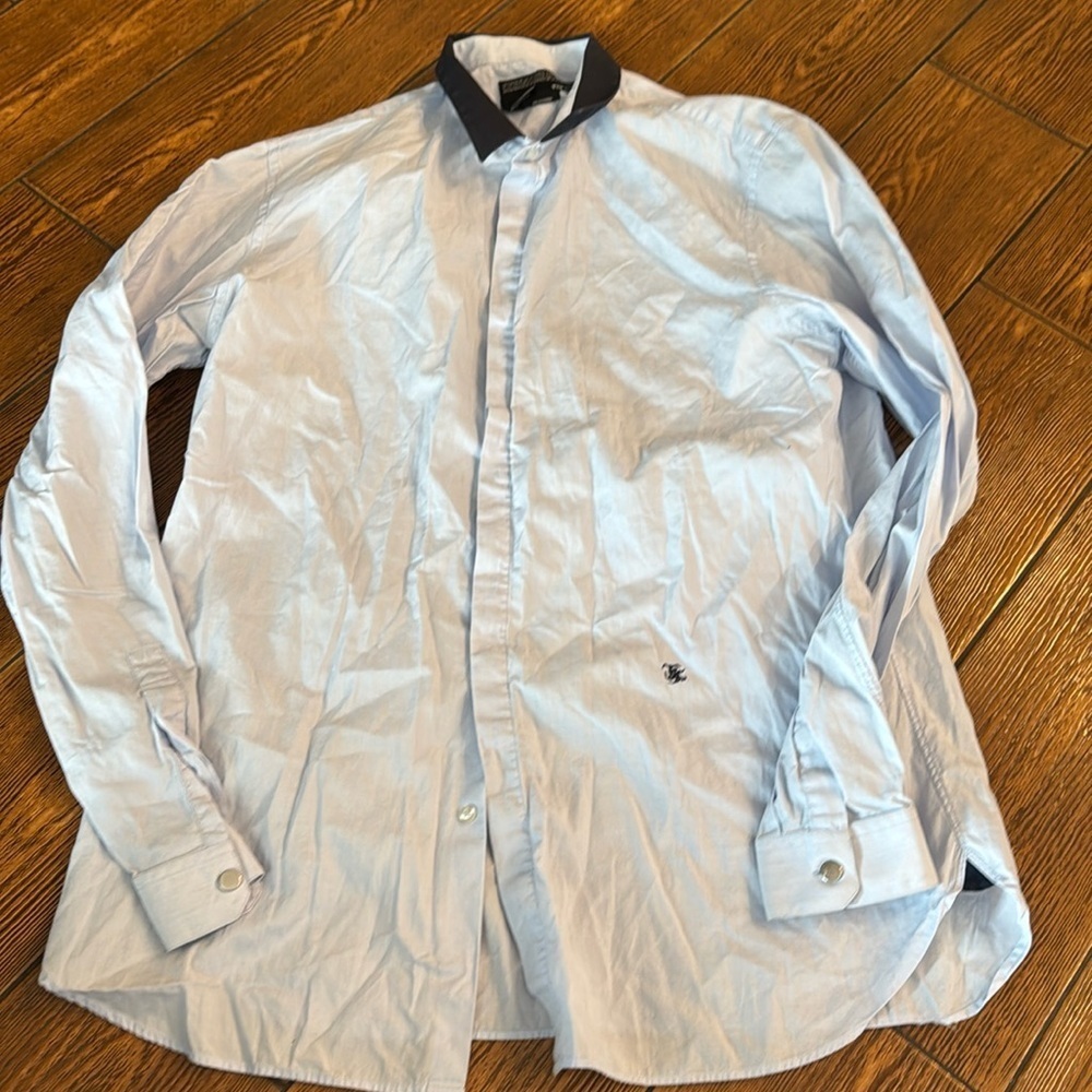 bloomingdales‎ The Kooples Sky Blue Dress Shirt Men’s L